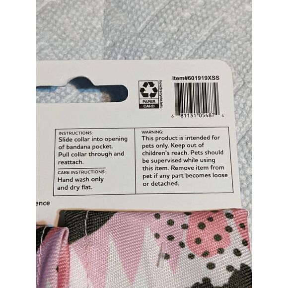 NEW Vibrant Life Dog Bandana, Floral, XS/S - Picture 4 of 5